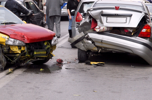 a car crash scene